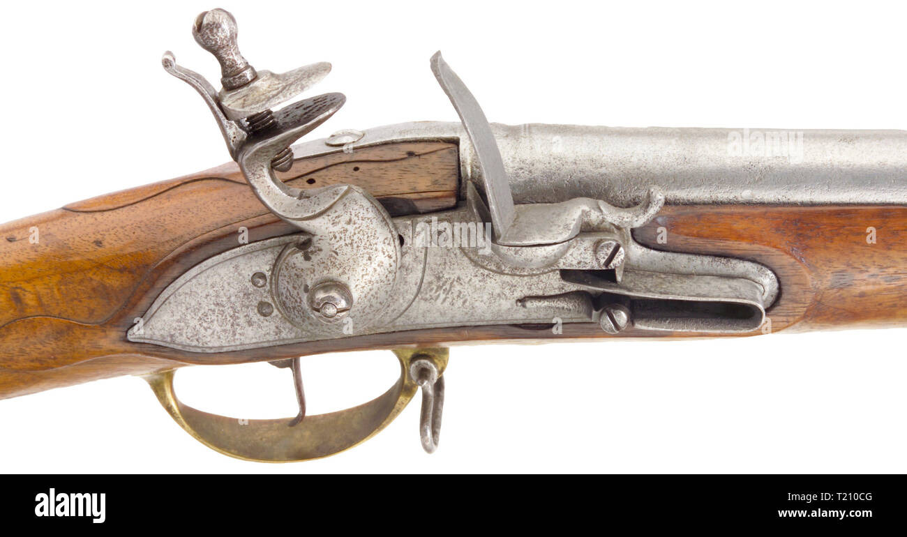SERVICE WEAPONS, SAXONY, flintlock infantry rifle of the 3rd Company of the Foot Guard, Duchy Eisenach, circa 1735, Additional-Rights-Clearance-Info-Not-Available Stock Photo