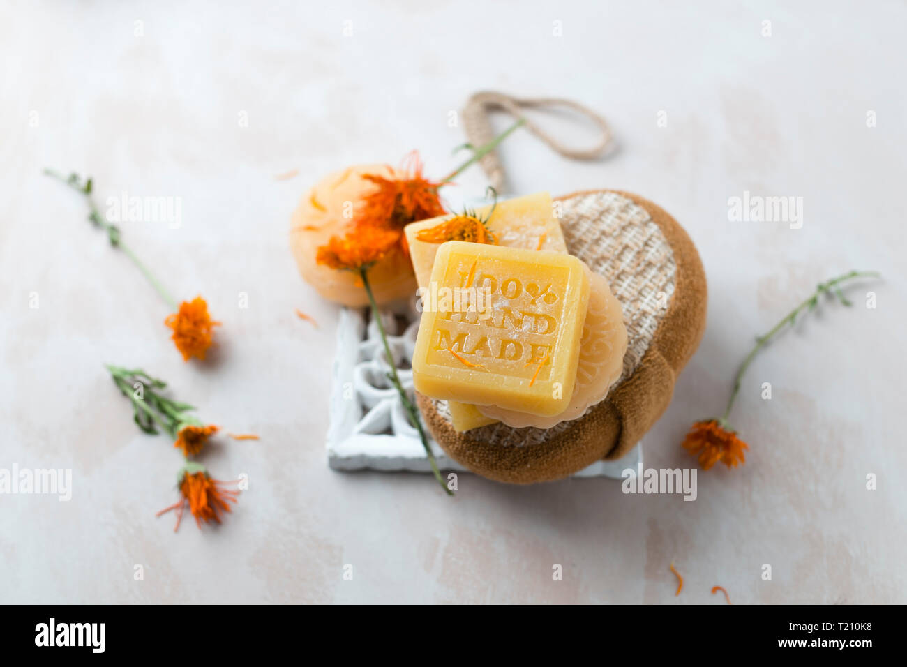 Various glycerin soaps Stock Photo