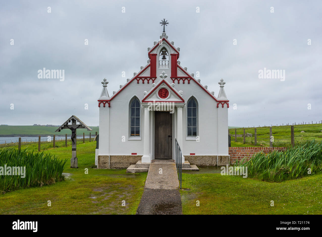 United Kingdom, Scotland, Orkney Islands, Mainland, War prisoner build Italian Chapel Stock Photo