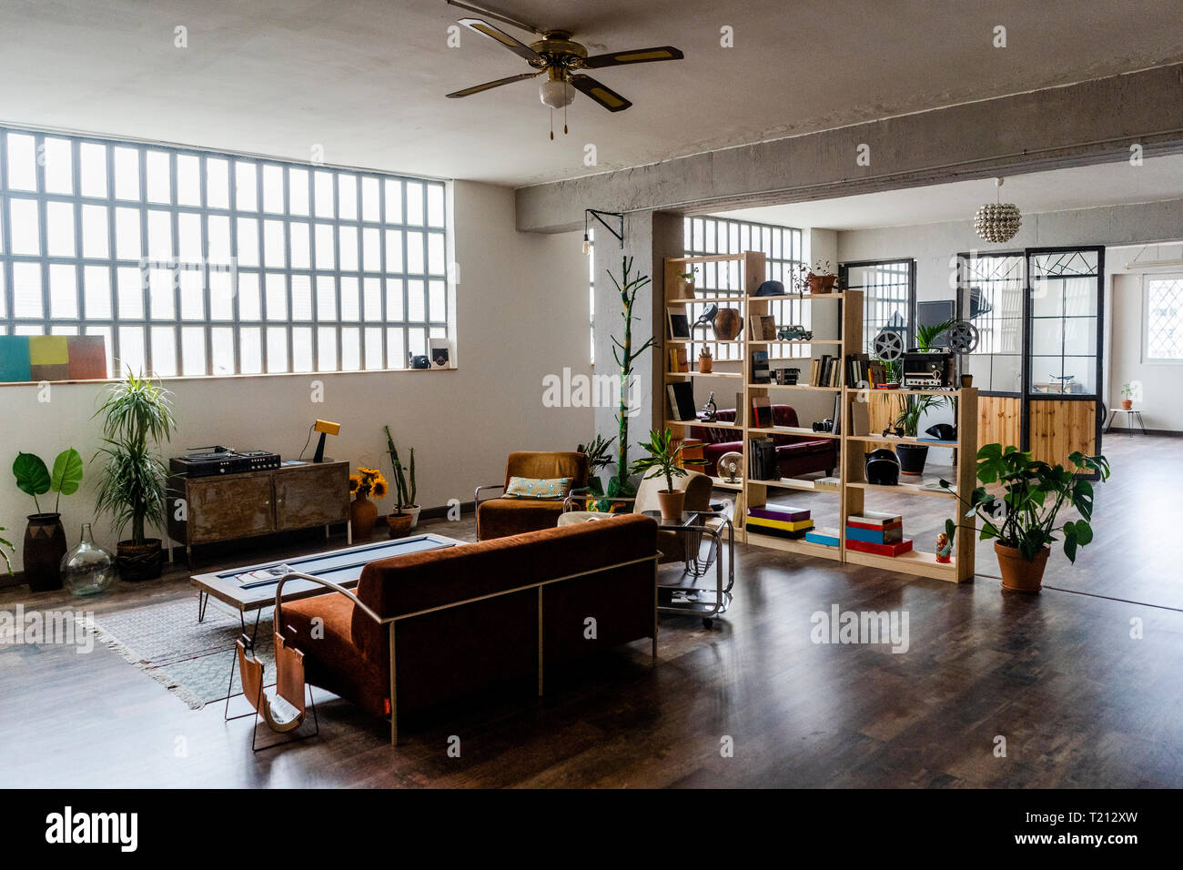 Interior of a loft office Stock Photo