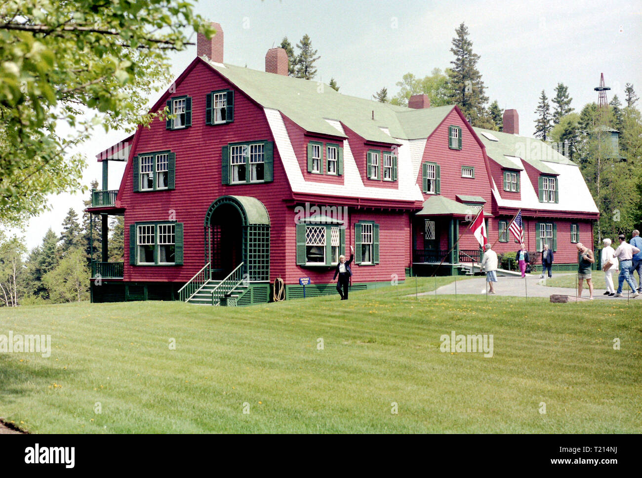 The Roosevelt Cottage, Campobello Island, New Brunswick, Canada Stock Photo