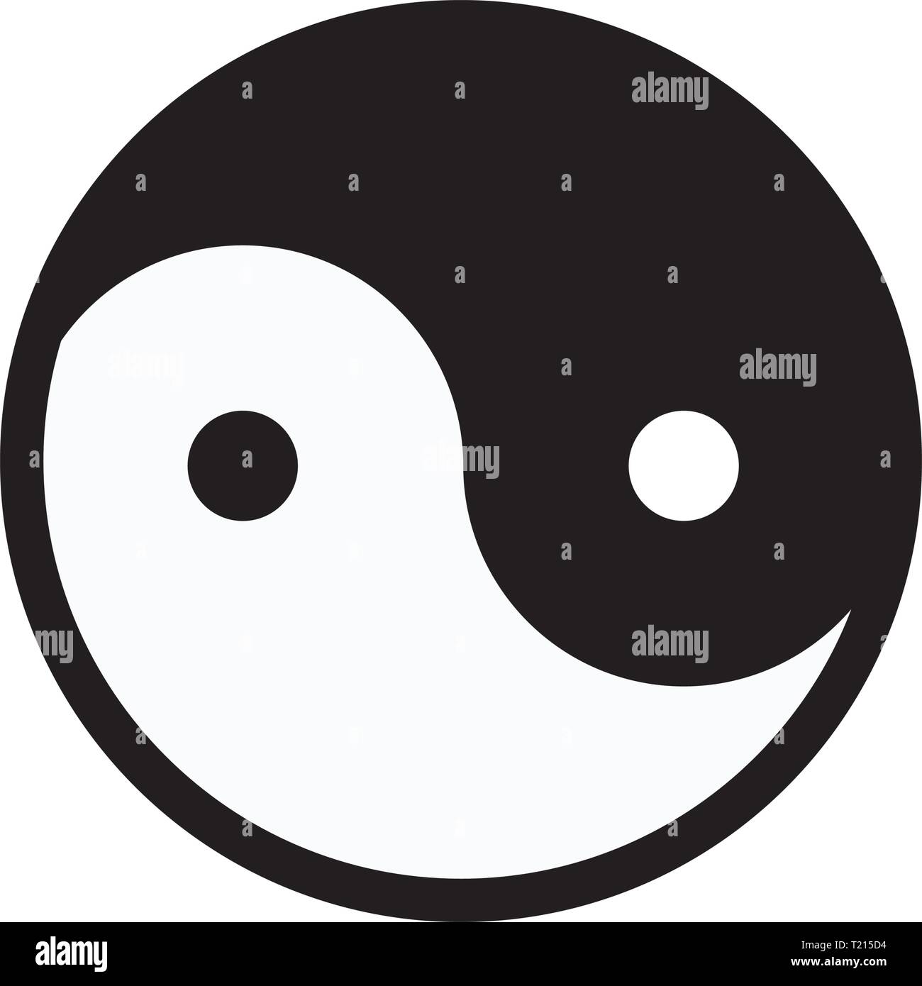 yin yang, book of changes Stock Vector