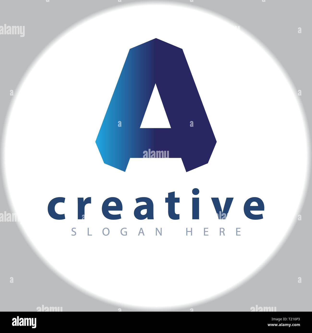 A letter hexagonal logo design vector template Stock Vector Image & Art ...