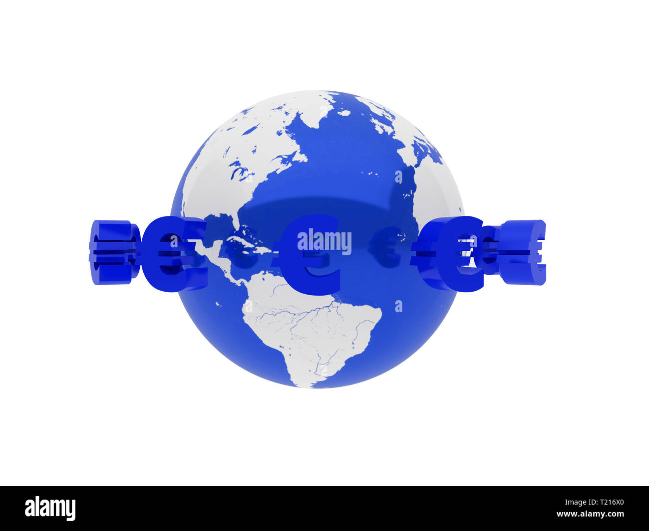 3d illustration over white backgrounds. Euro Sign Stock Photo - Alamy