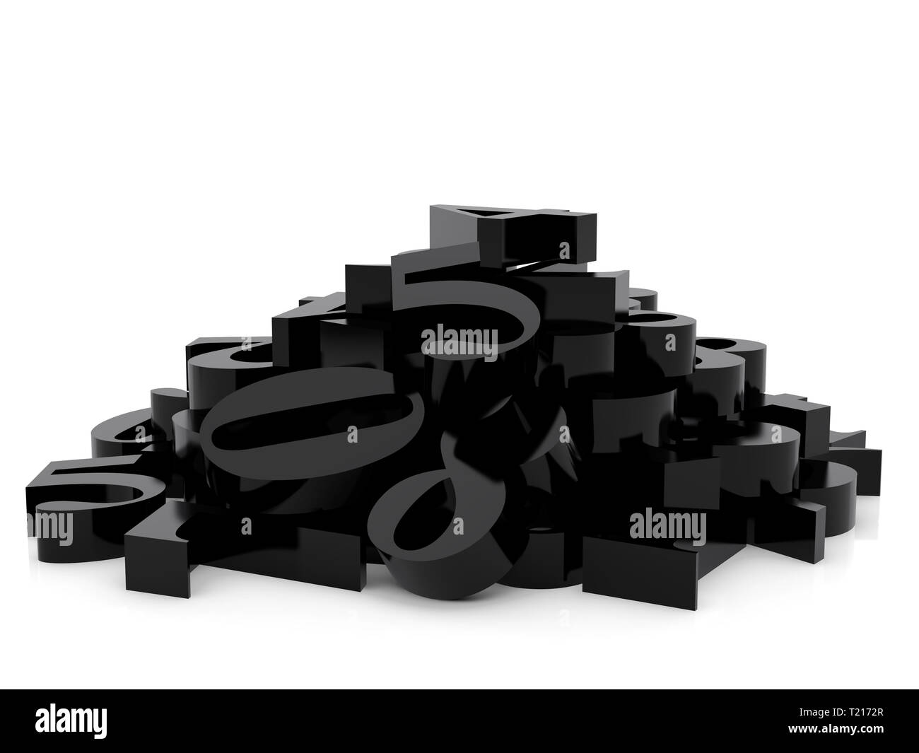 High resolution image. Number isolated over white background Stock ...