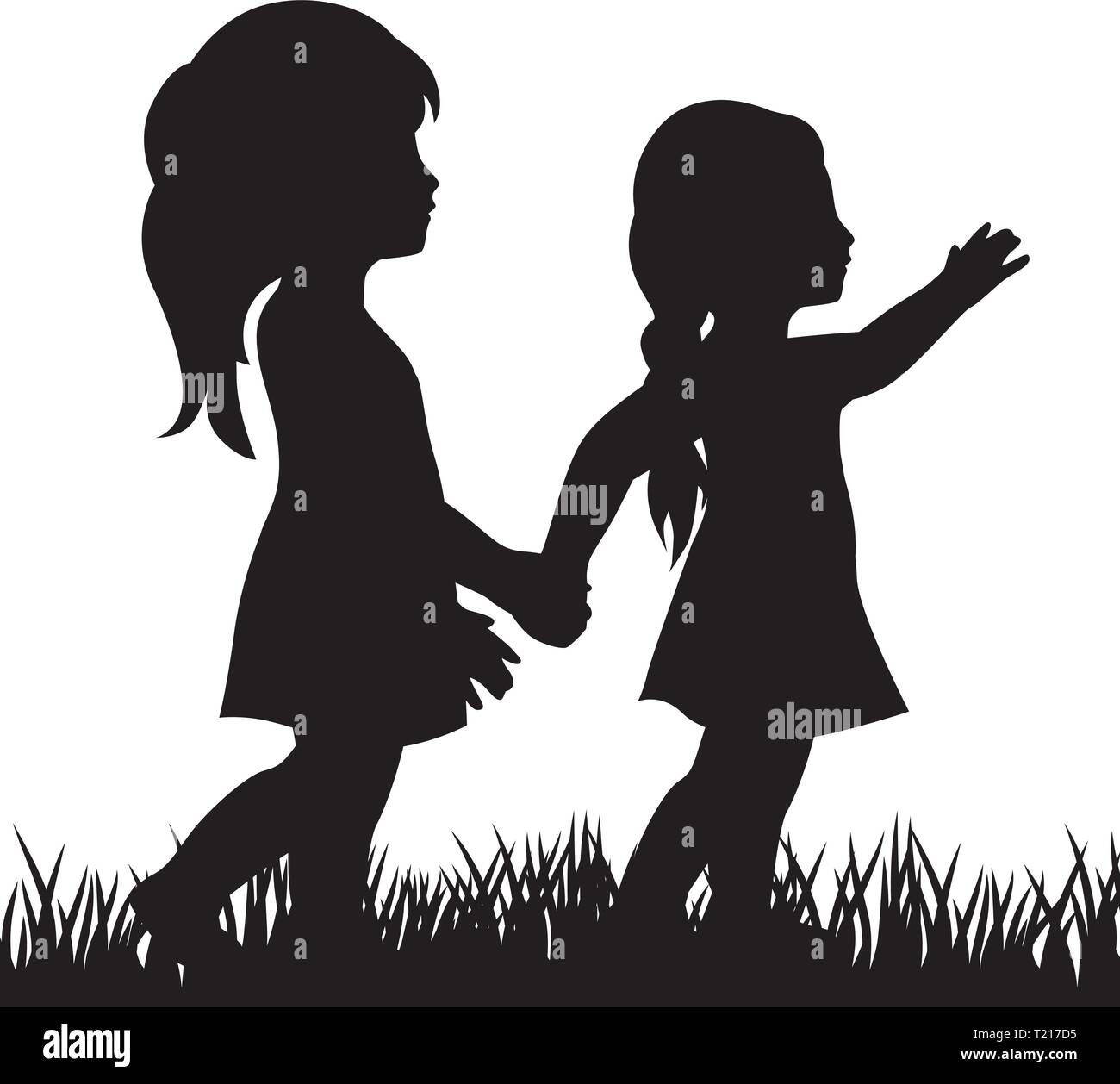 Two Little Girls Logo Icon Stock Vector Image Art Alamy Two Little Girls Logo Icon Stock Vector Image Art Alamy