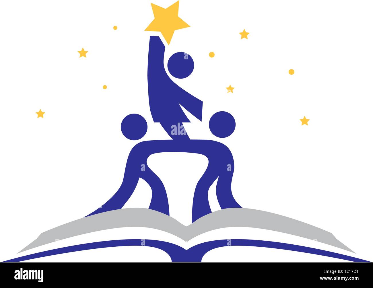 Book, Kids and Stars, logo icon Stock Vector Image & Art - Alamy