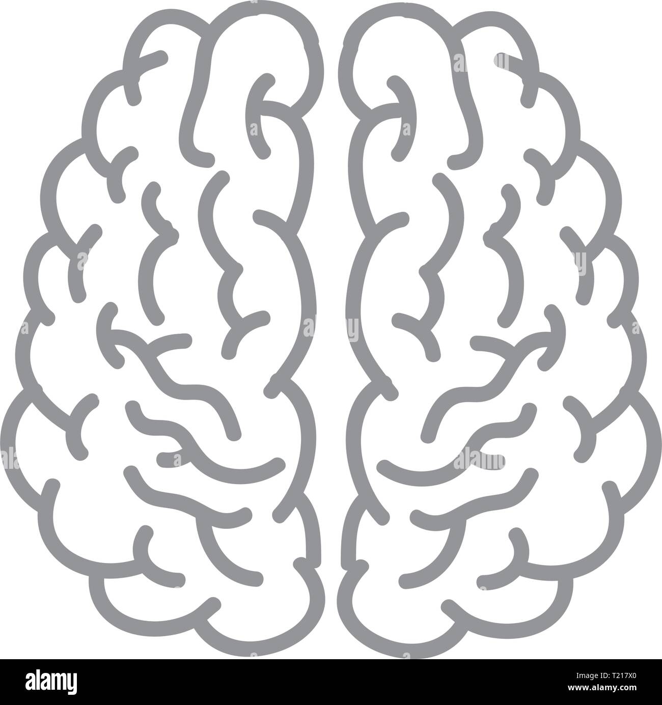 Human brain and medical logo Cut Out Stock Images & Pictures - Alamy