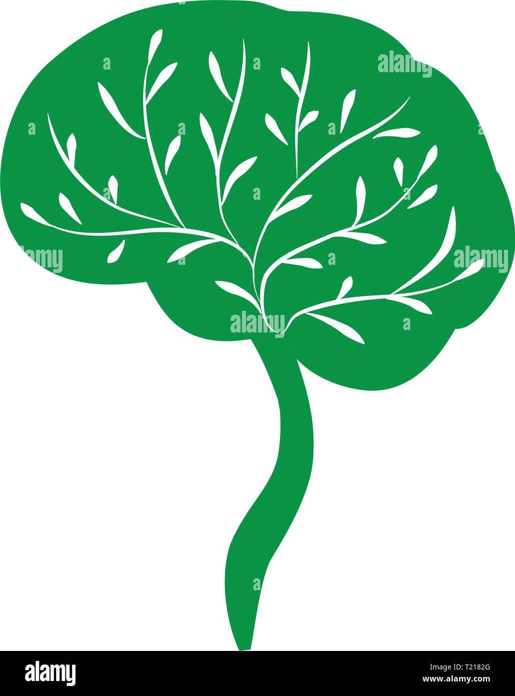 abstract, brain tree, health related logo icon Stock Vector Image & Art ...