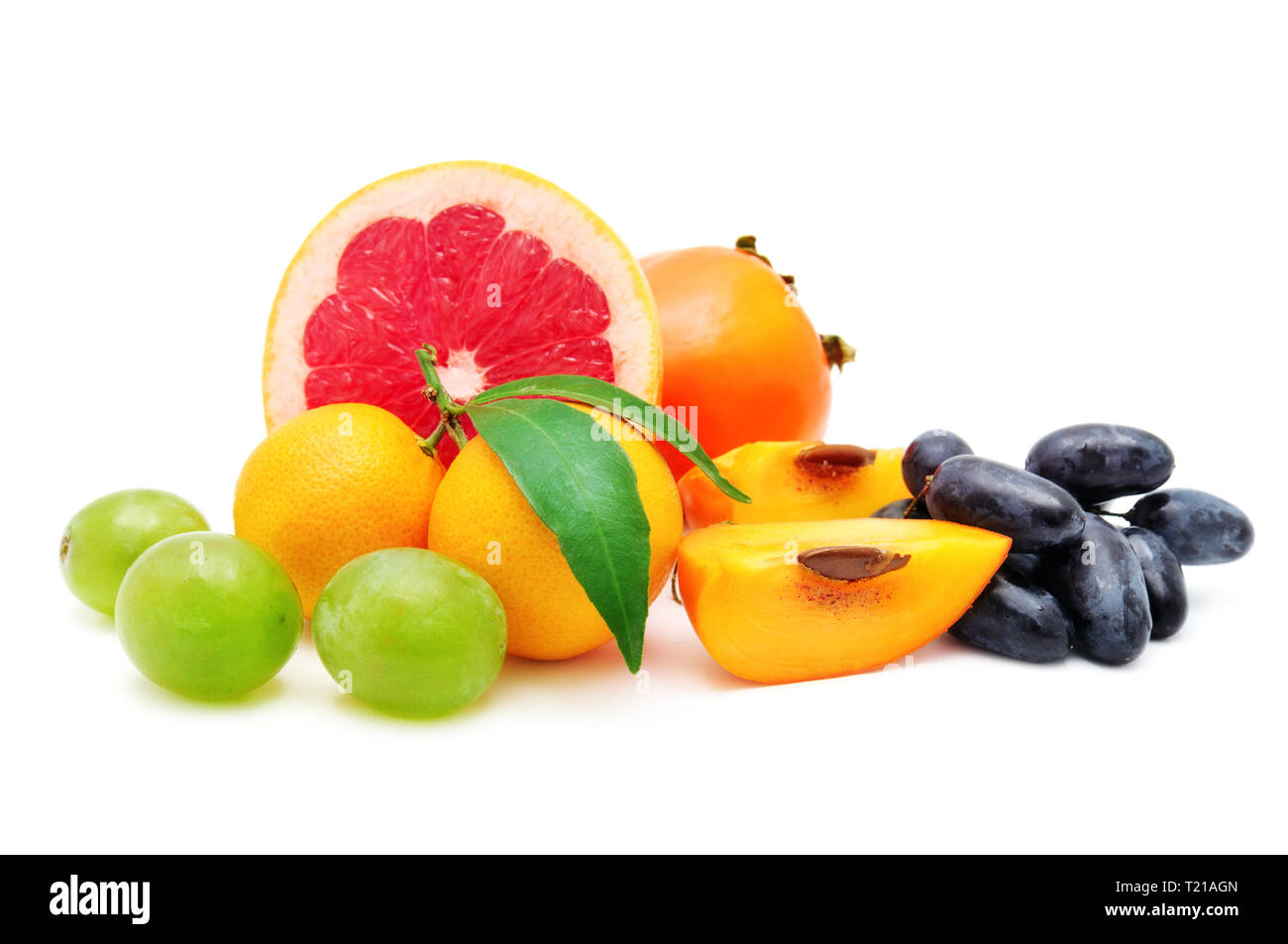 collection fruit isolated on white Stock Photo