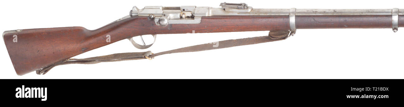 SERVICE WEAPONS, FRANCE, navy rifle M 1878, calibre 11x53, number 95, Additional-Rights-Clearance-Info-Not-Available Stock Photo