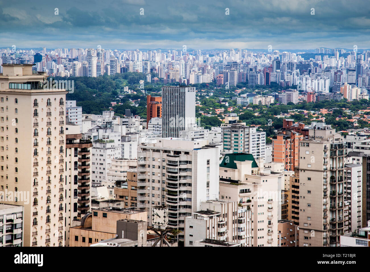 Sao Paulo city skyline Stock Photo