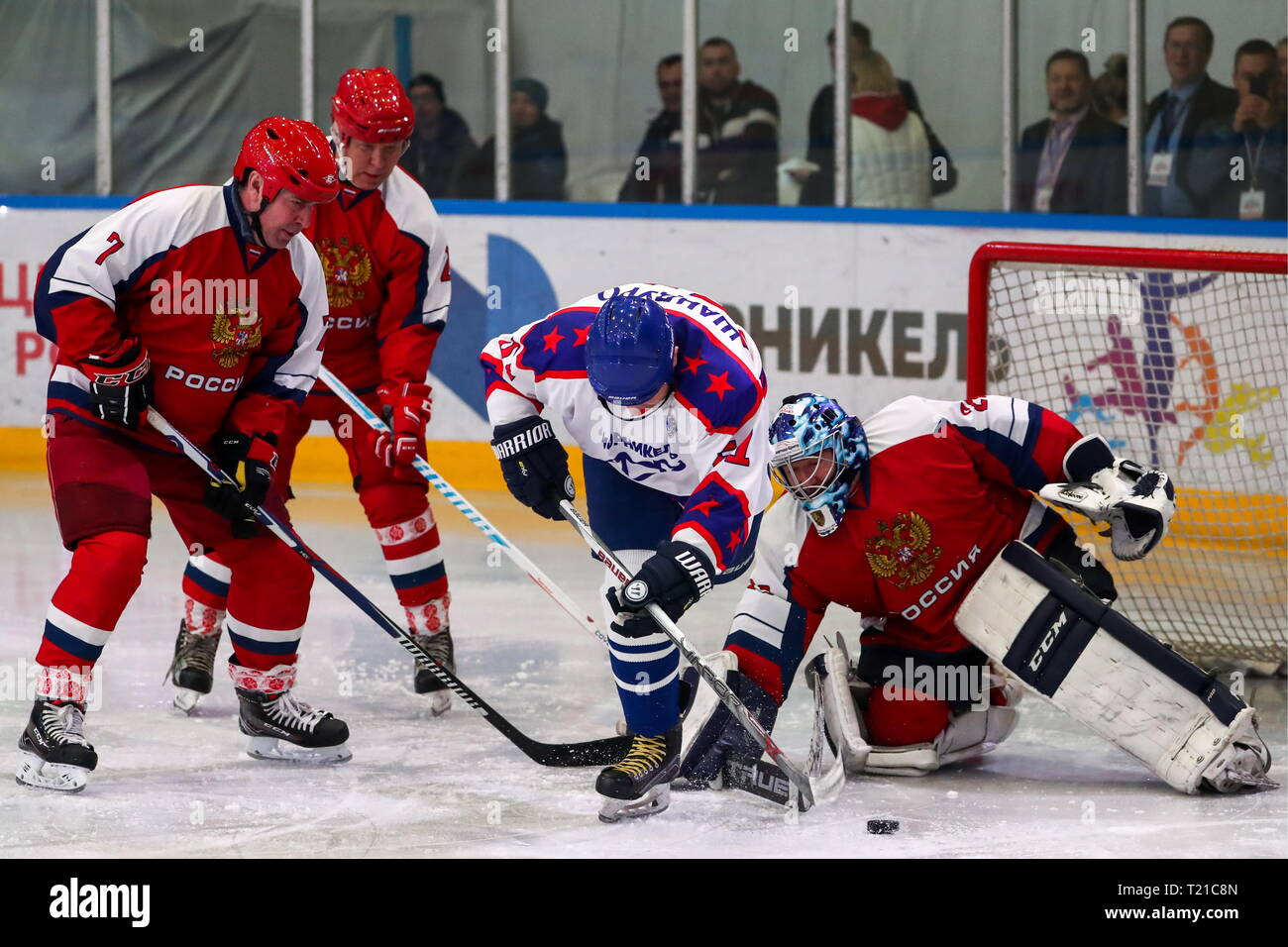 Norilsk Russia 29th Mar 2019 Norilsk Russia March 29 2019 Ice Hockey Legends Team S Alexei Kasatonov