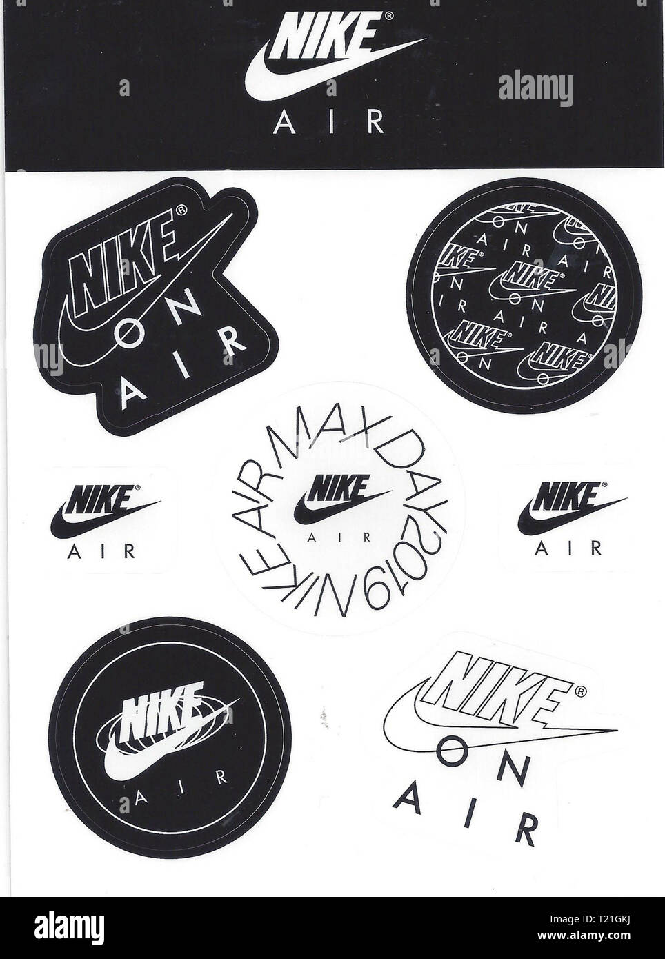 Injusto tirar a la basura Coche Beaverton, United States. 26th Mar, 2019. Detailed view of Nike logos to  commemorate Air Max Day, Tuesday, Mar. 26, 2019. Nike released the Air Max  1 on Mar. 26, 1987. It was