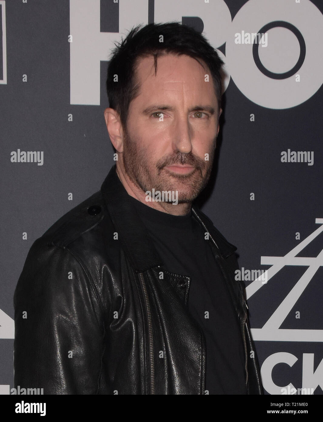 NEW YORK, NEW YORK - MARCH 29: Trent Reznor of Nine Inch Nails attends the  2019 Rock & Roll Hall Of Fame Induction Ceremony at Barclays Center on  March 29, 2019 in