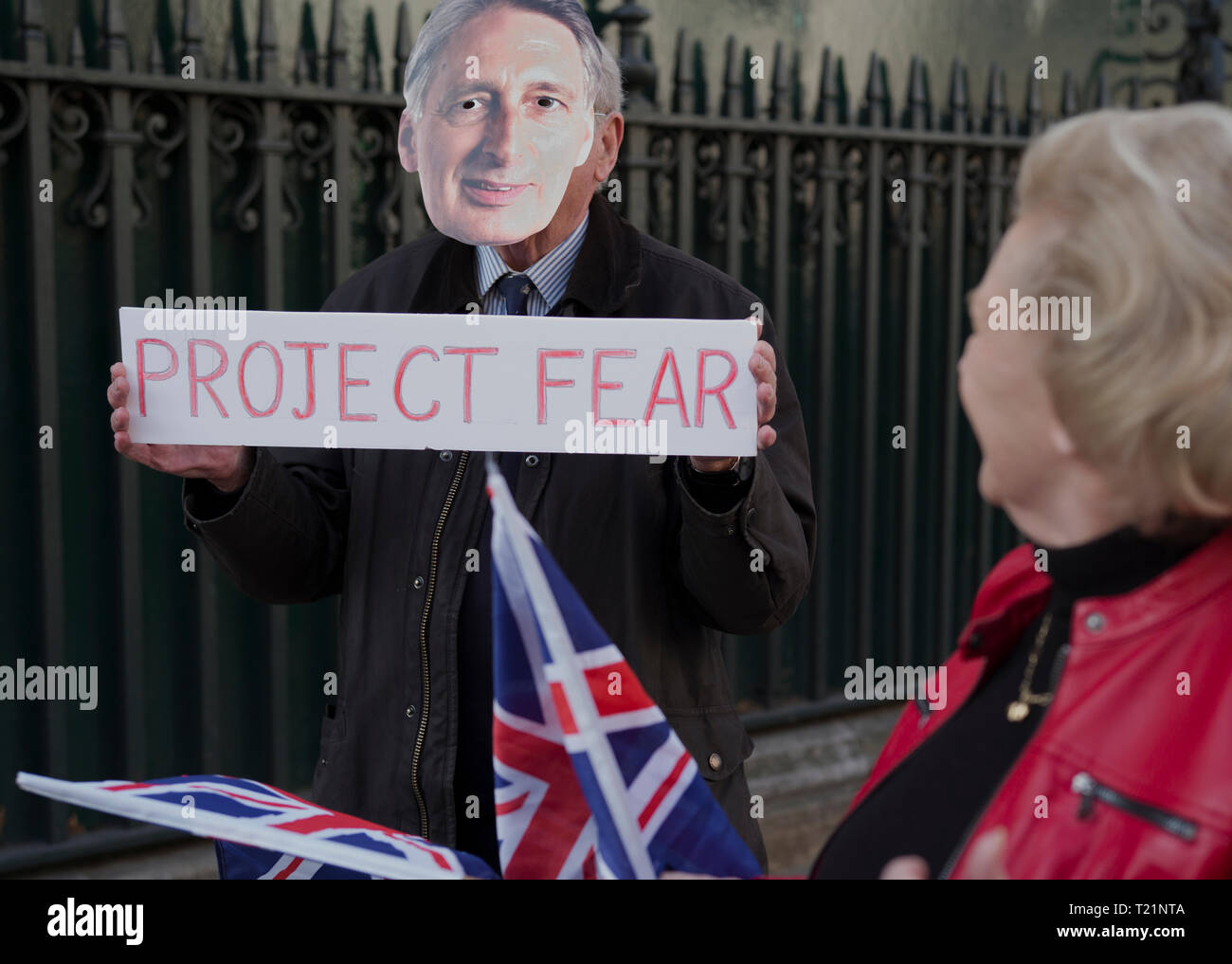 London, UK. 29th Mar, 2019. Pro Brexit protestors in Parliament Square London Credit: Roger Hutchings/Alamy Live News Stock Photo