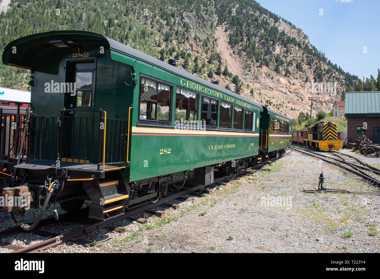 Silver Train At Station High Resolution Stock Photography and Images