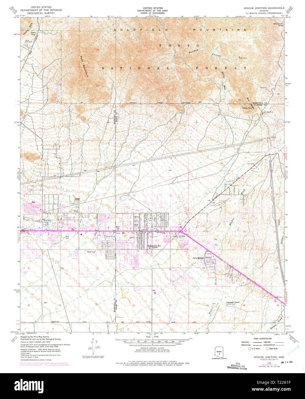 Apache junction map hi-res stock photography and images - Alamy