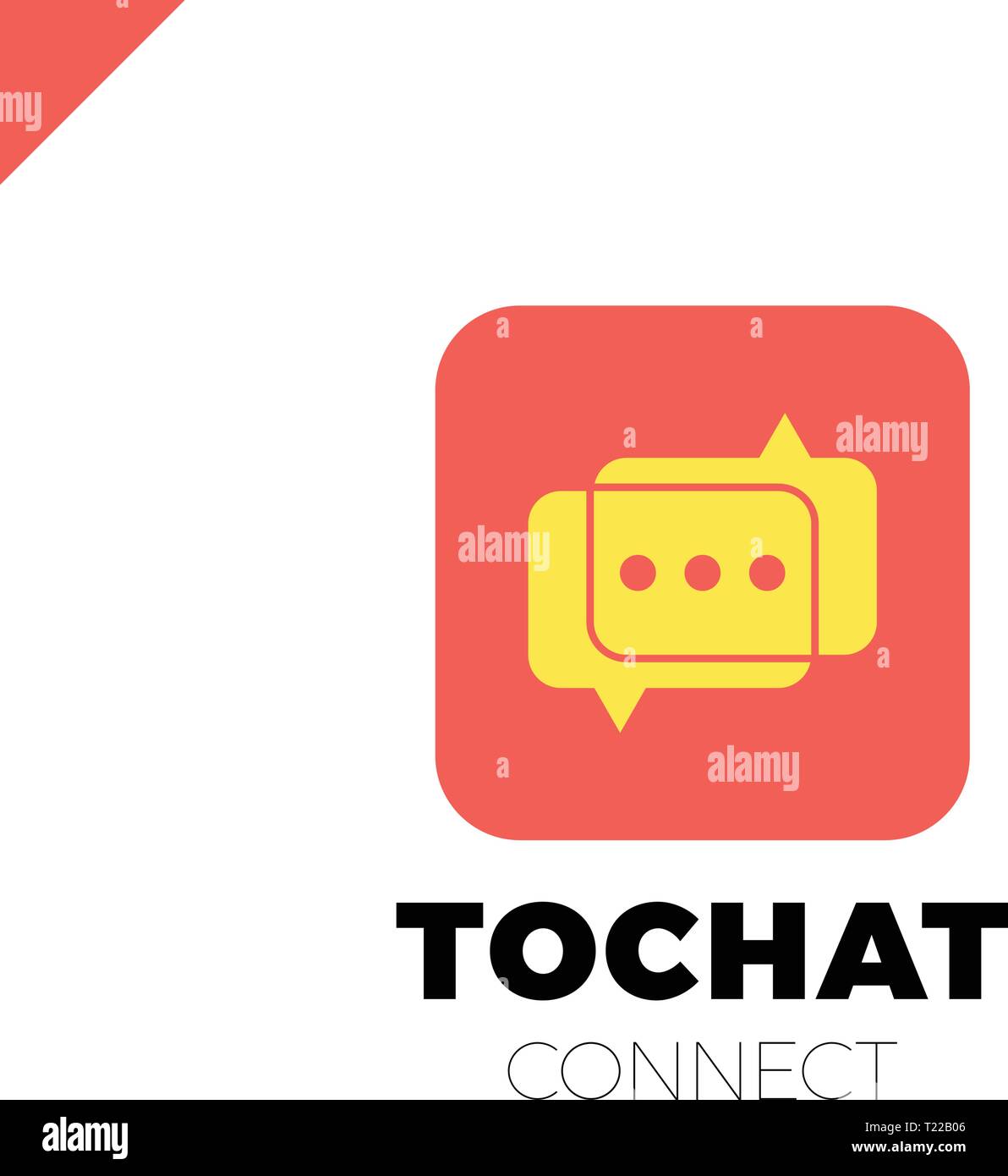 Mini Chat Logo. Bubble and three dots Stock Vector Image & Art - Alamy