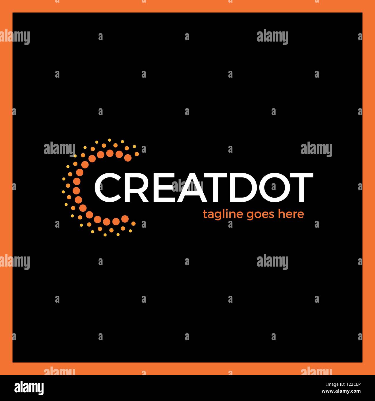 Clever logo. Creative logo. Dots logo. Point logo. Colorful logo ...