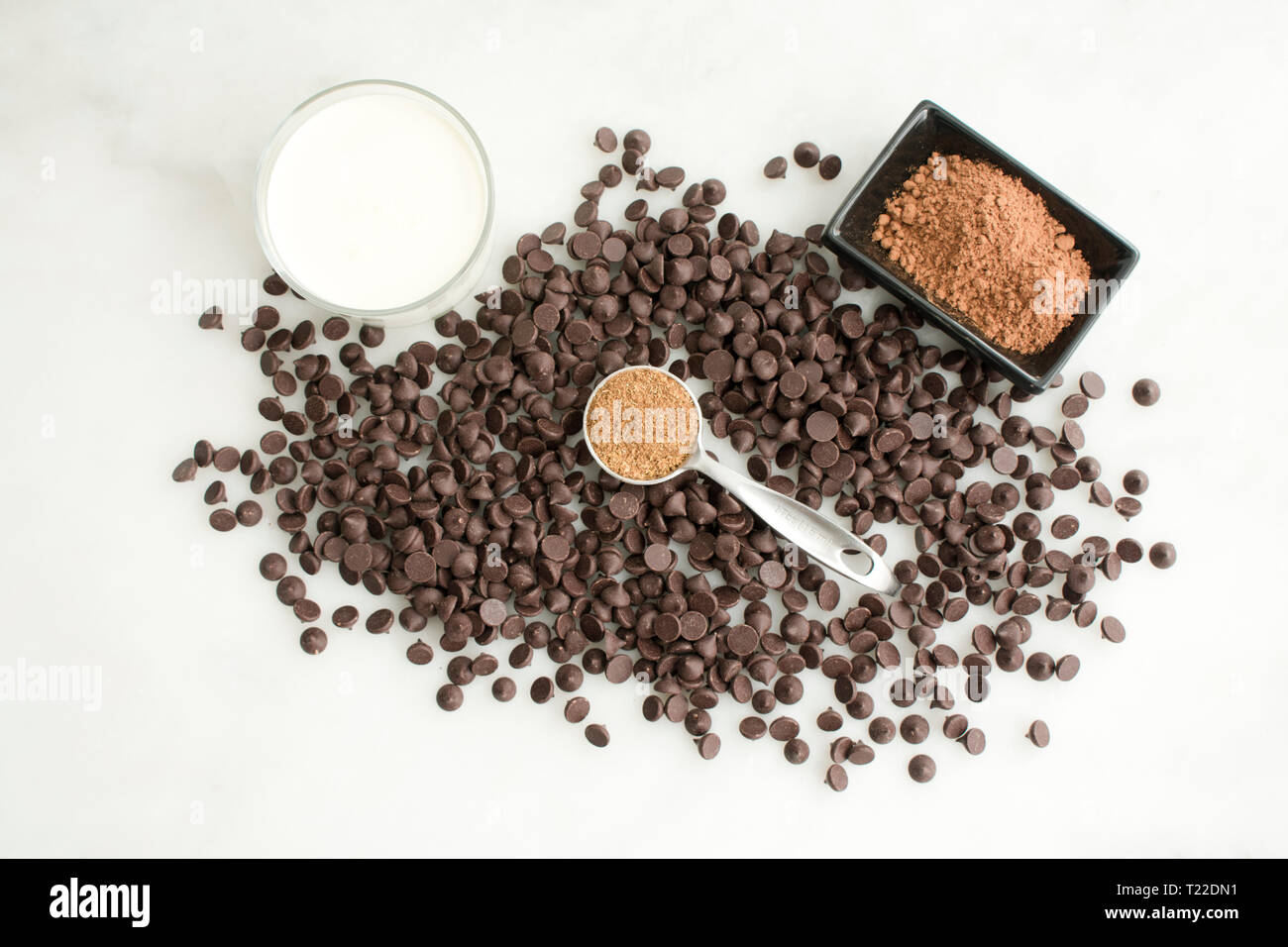 Chocolate Truffle Ingredients Stock Photo Alamy