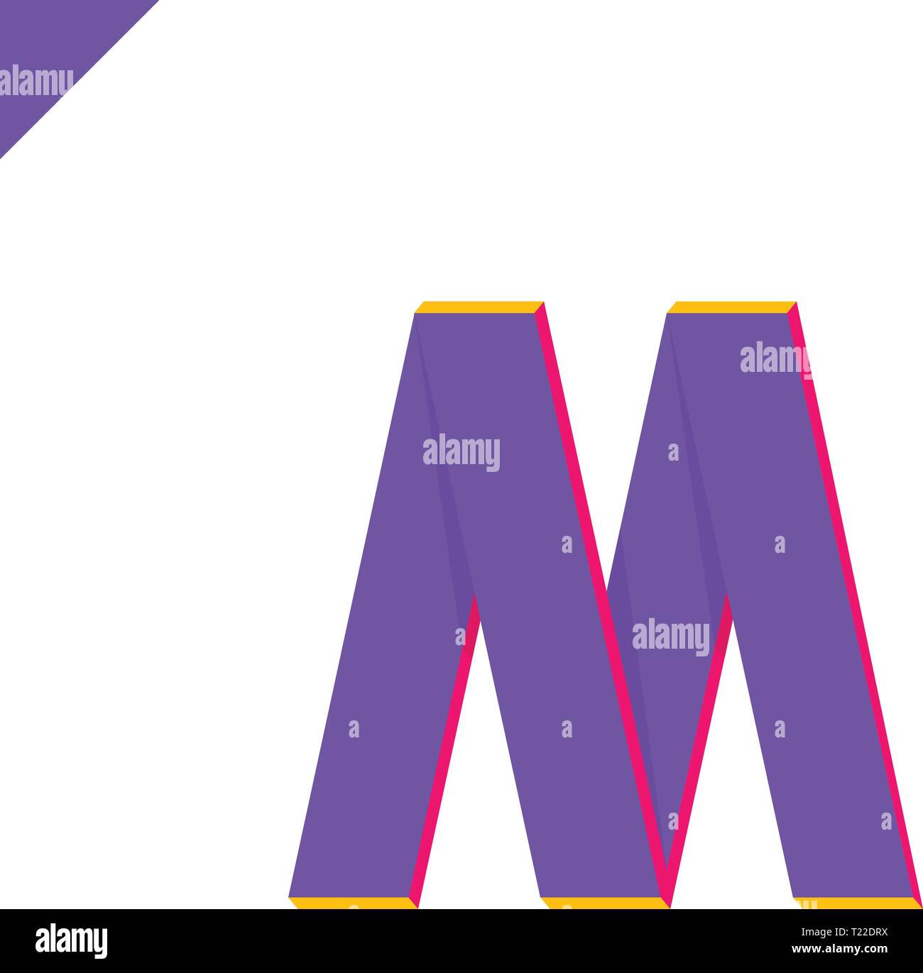 Letter M logo icon design template elements Stock Vector Image & Art ...