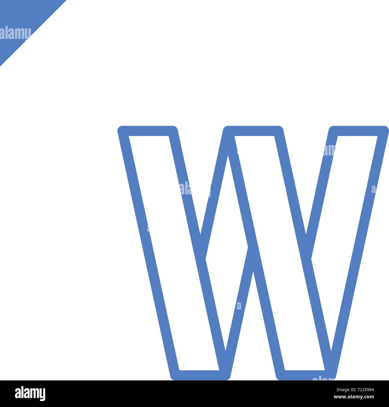 Letter W logo icon design template elements Stock Vector Image & Art ...