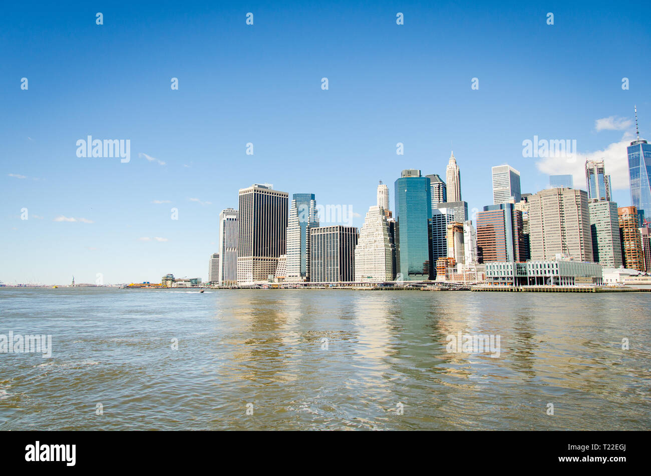 New York skyline in a sunny day Stock Photo - Alamy