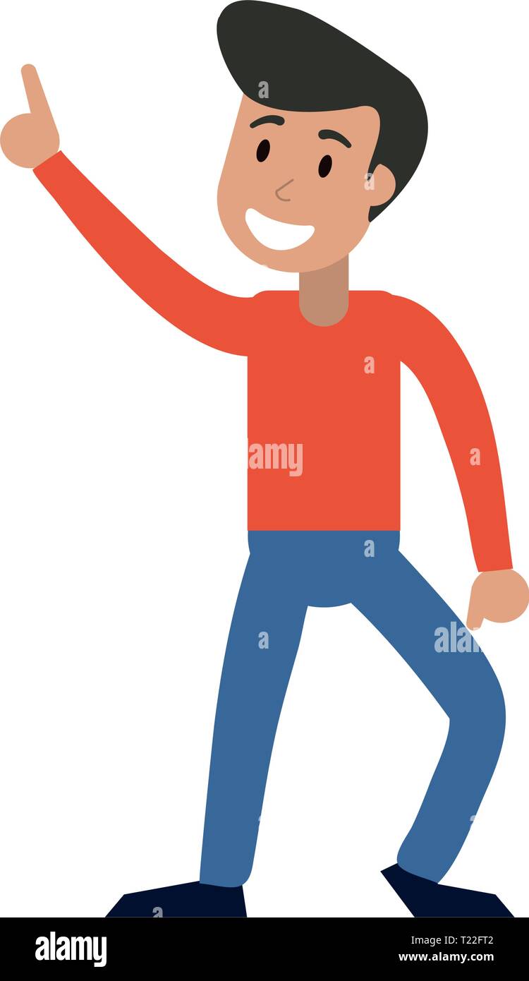 Man dancing and smiling cartoon Stock Vector Image & Art - Alamy