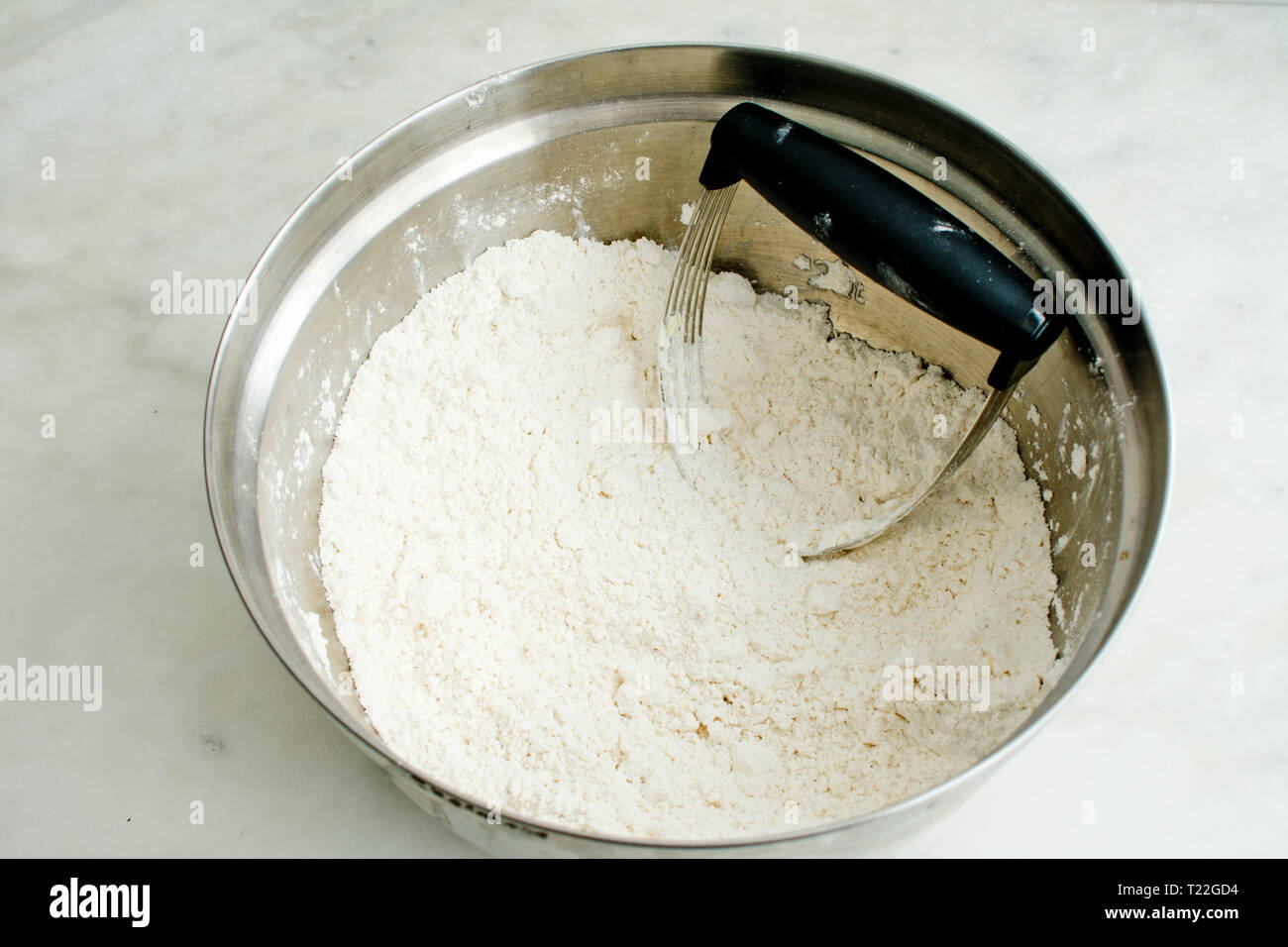 Using Pastry Blender to Make Biscuit Dough Stock Photo Alamy