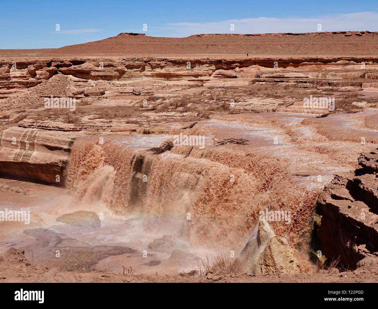 Grand Falls, also knows as Chocolate Falls, on the Navajo Reservation