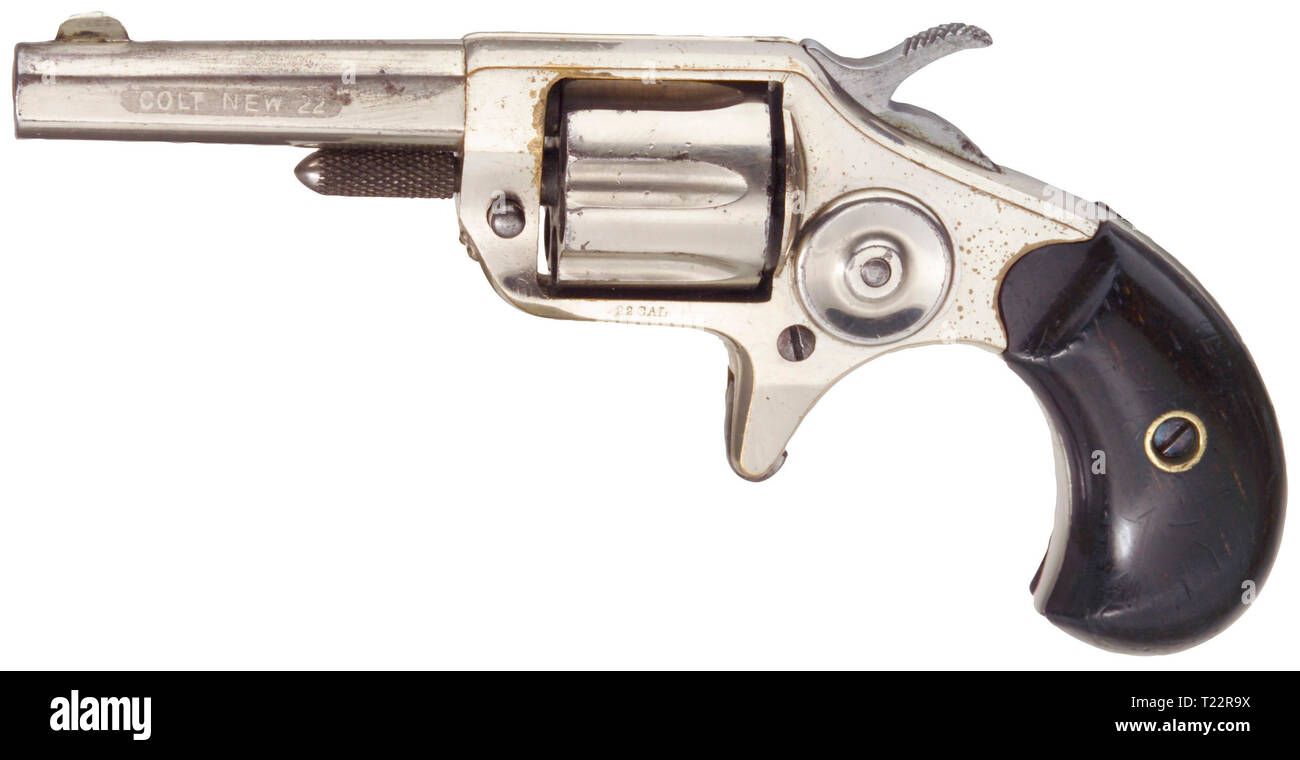 Small arms, revolver, Colt New Line .22 Caliber, 1873 - 1877, Additional-Rights-Clearance-Info-Not-Available Stock Photo