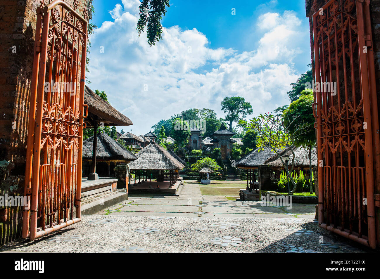 Indonesia, Bali, Yeh Pulu temple complex Stock Photo