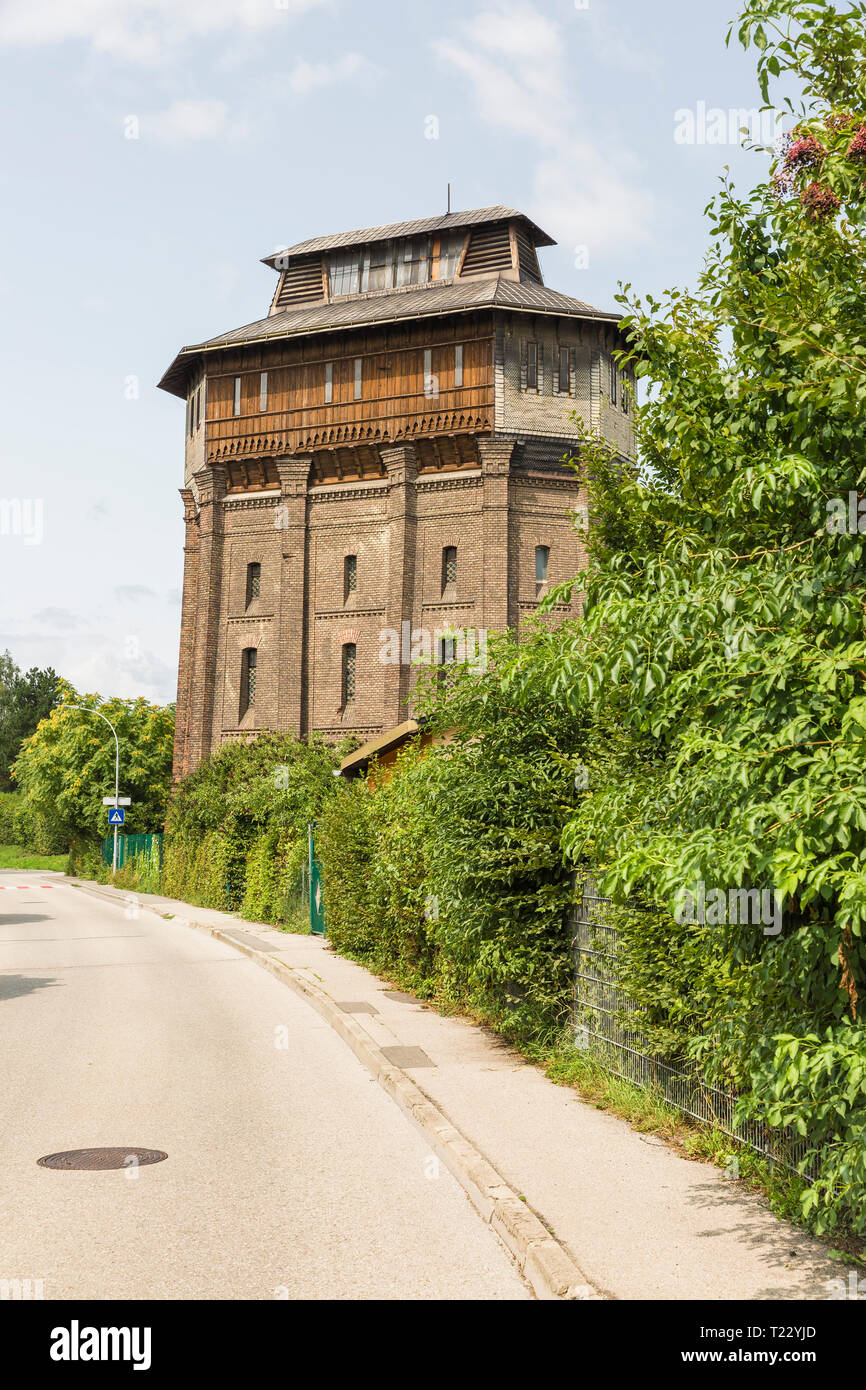 Austria, Amstetten, Water tower at station Stock Photo - Alamy