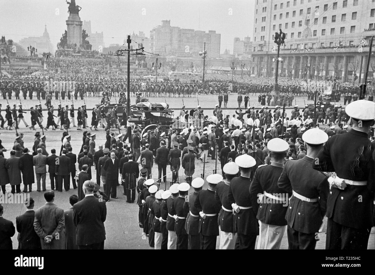 Eva Peron funeral, Buenos Aires, 1952 Stock Photo