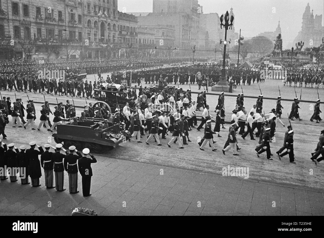 Eva Peron funeral, Buenos Aires, 1952 Stock Photo