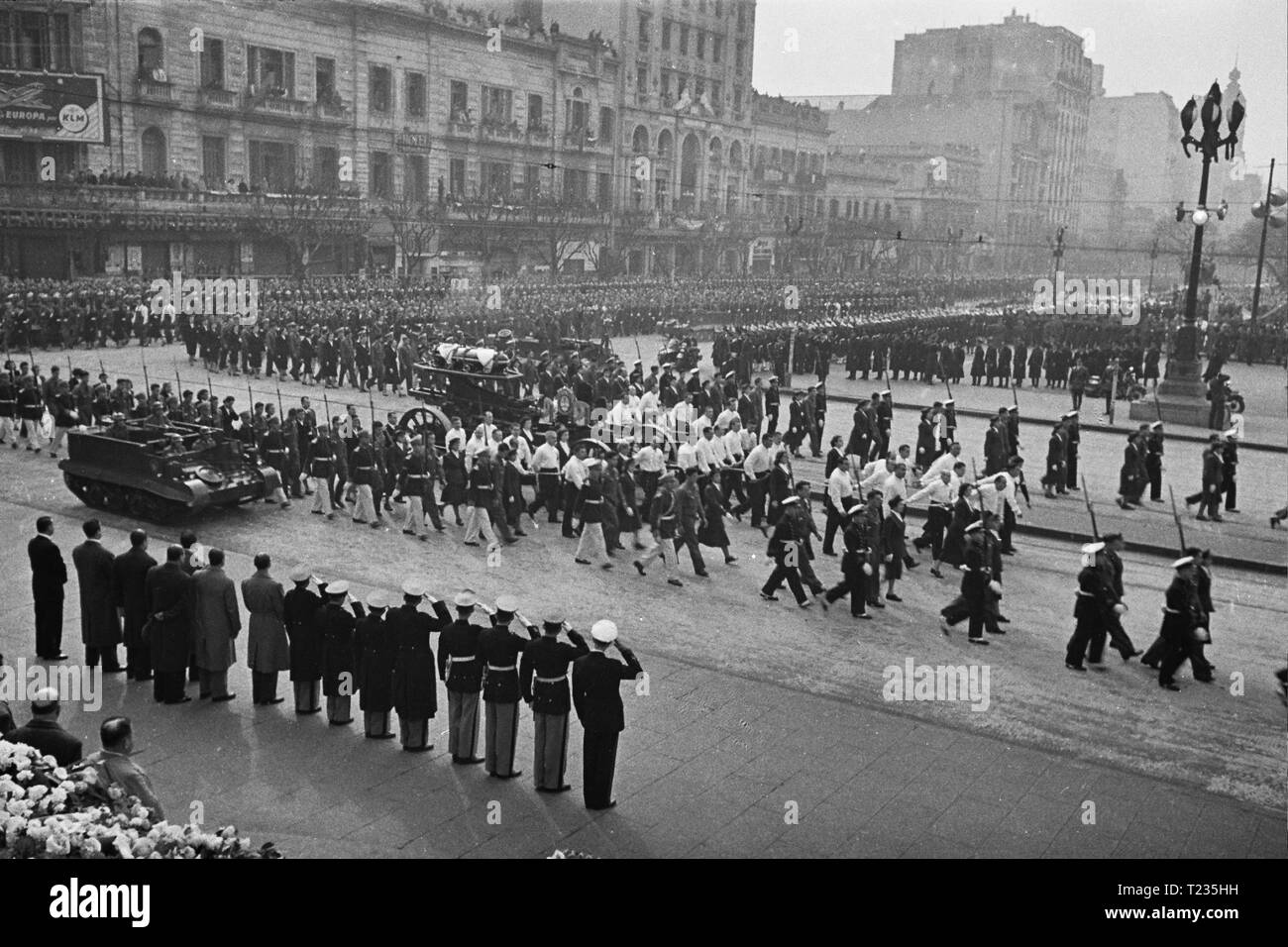 Eva Peron funeral, Buenos Aires, 1952 Stock Photo