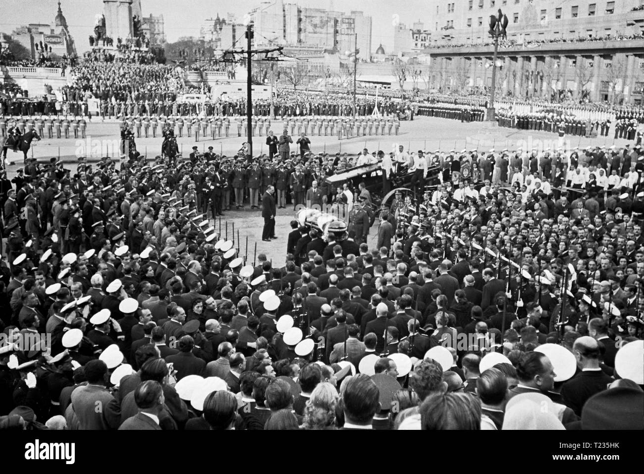 Eva Peron funeral, Buenos Aires, 1952 Stock Photo