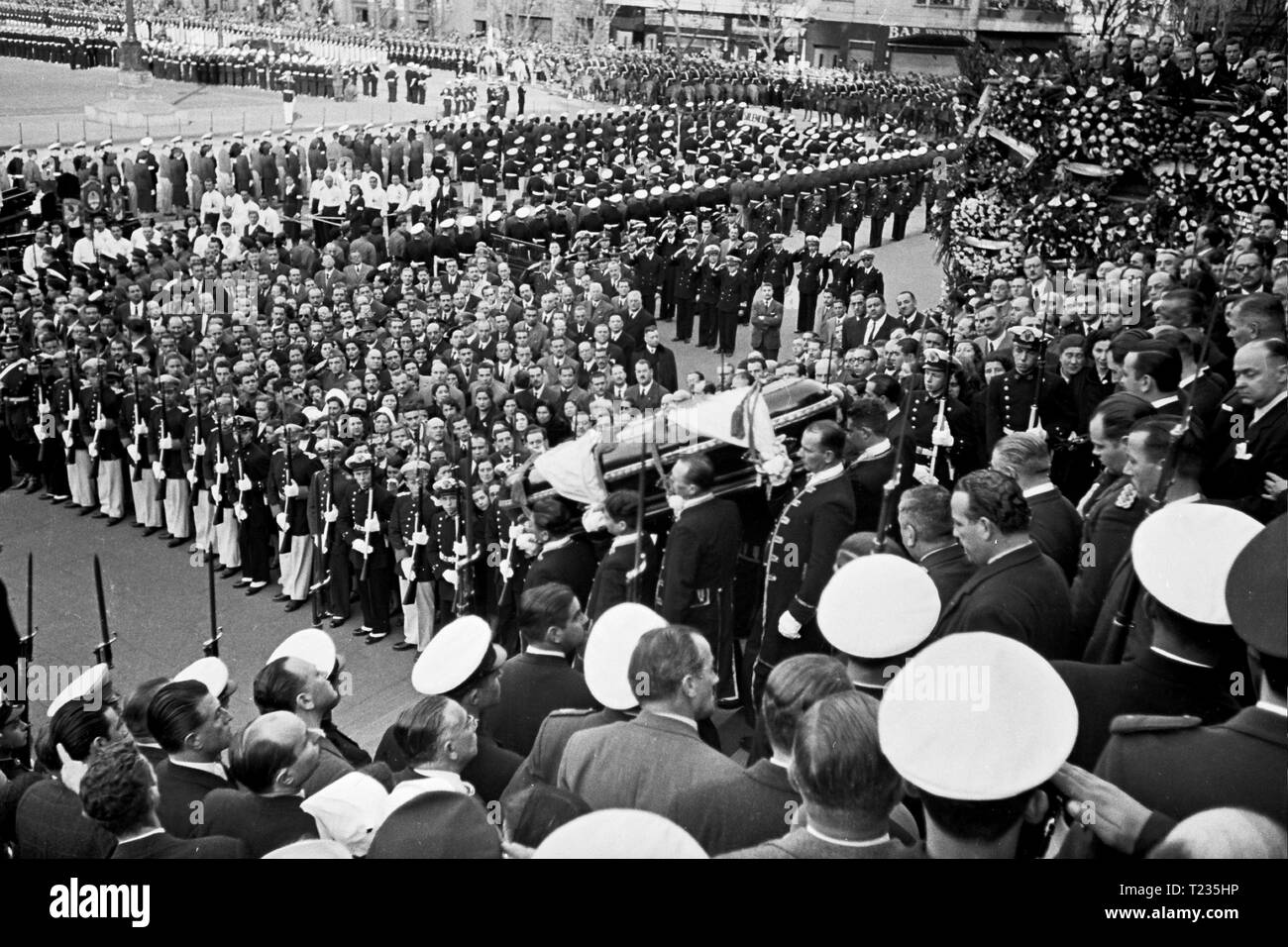 Eva Peron funeral, Buenos Aires, 1952 Stock Photo