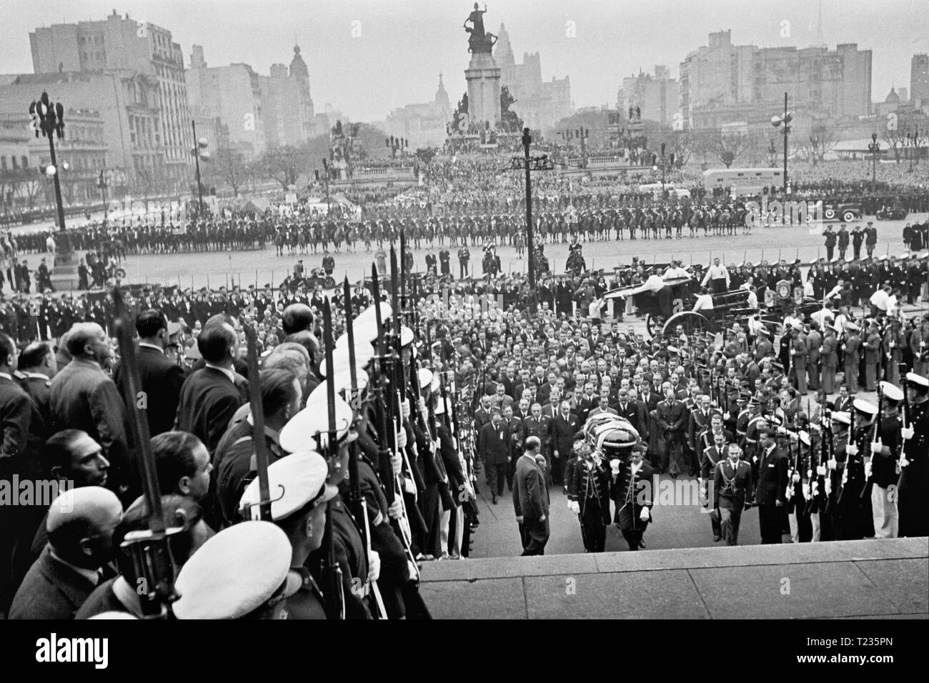 Eva Peron funeral, Buenos Aires, 1952 Stock Photo