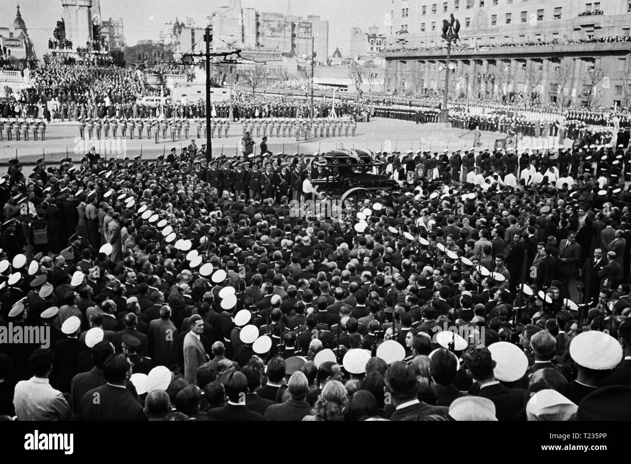 Eva Peron funeral, Buenos Aires, 1952 Stock Photo