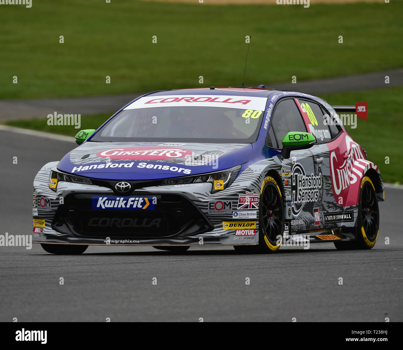 2019 BTCC British Touring Car Championship Ingram Speedworks Toyota Gray T-shirt 2019 BTCC British Touring Car Championship Ingram Speedworks Toyota Gray T-shirt