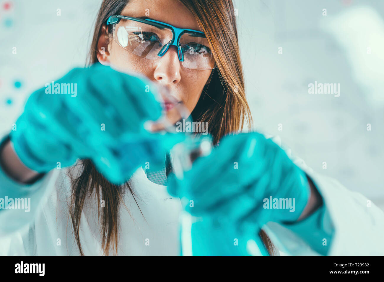 Life science laboratory work Stock Photo Alamy