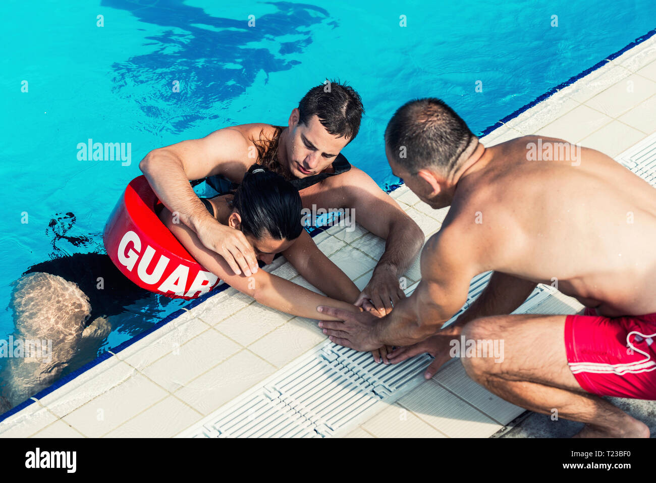 Lifeguard swimming pool hi-res stock photography and images - Alamy