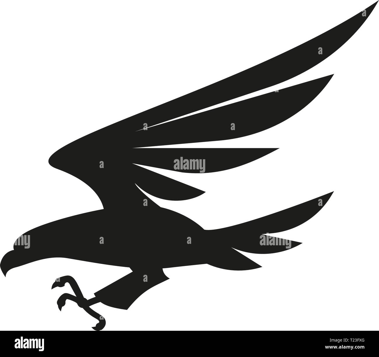Vector eagle symbol or sign illustration design on white background. Stock Vector