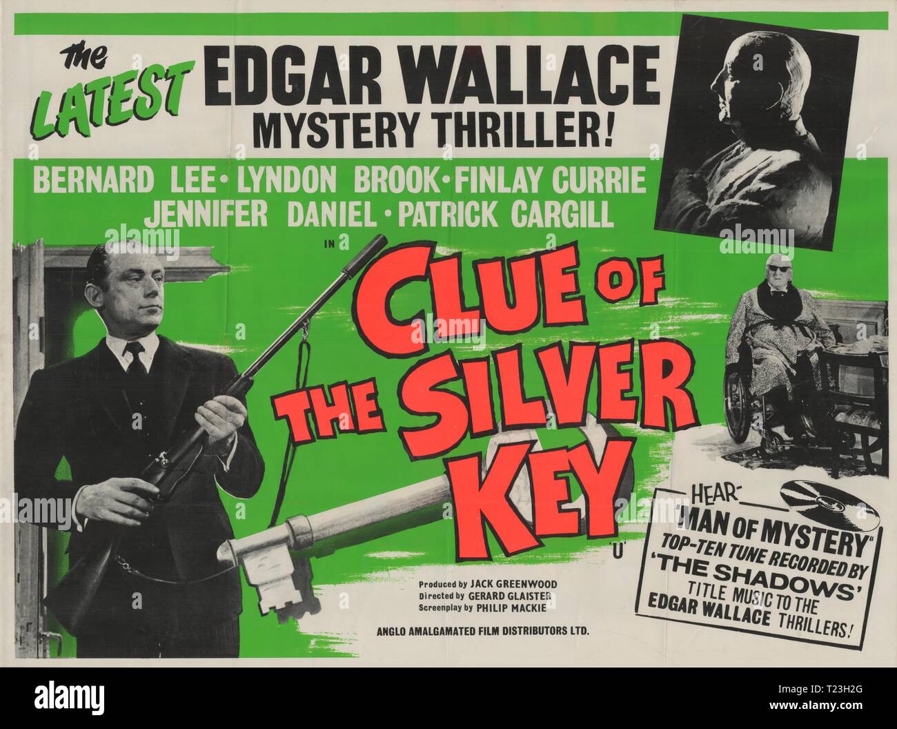 Clue of the Silver Key (1961) An Edgar Wallace Mystery Thriller.  Publicity information,   Film poster,      Date: 1961 Stock Photo