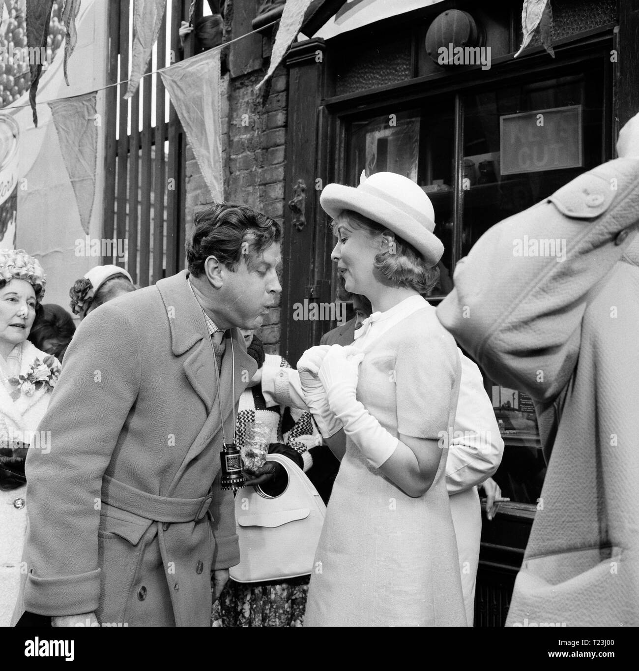 Graham Peter Filming The Cracksman (1963) Nyree Dawn Porter, Film Director Peter Graham ...