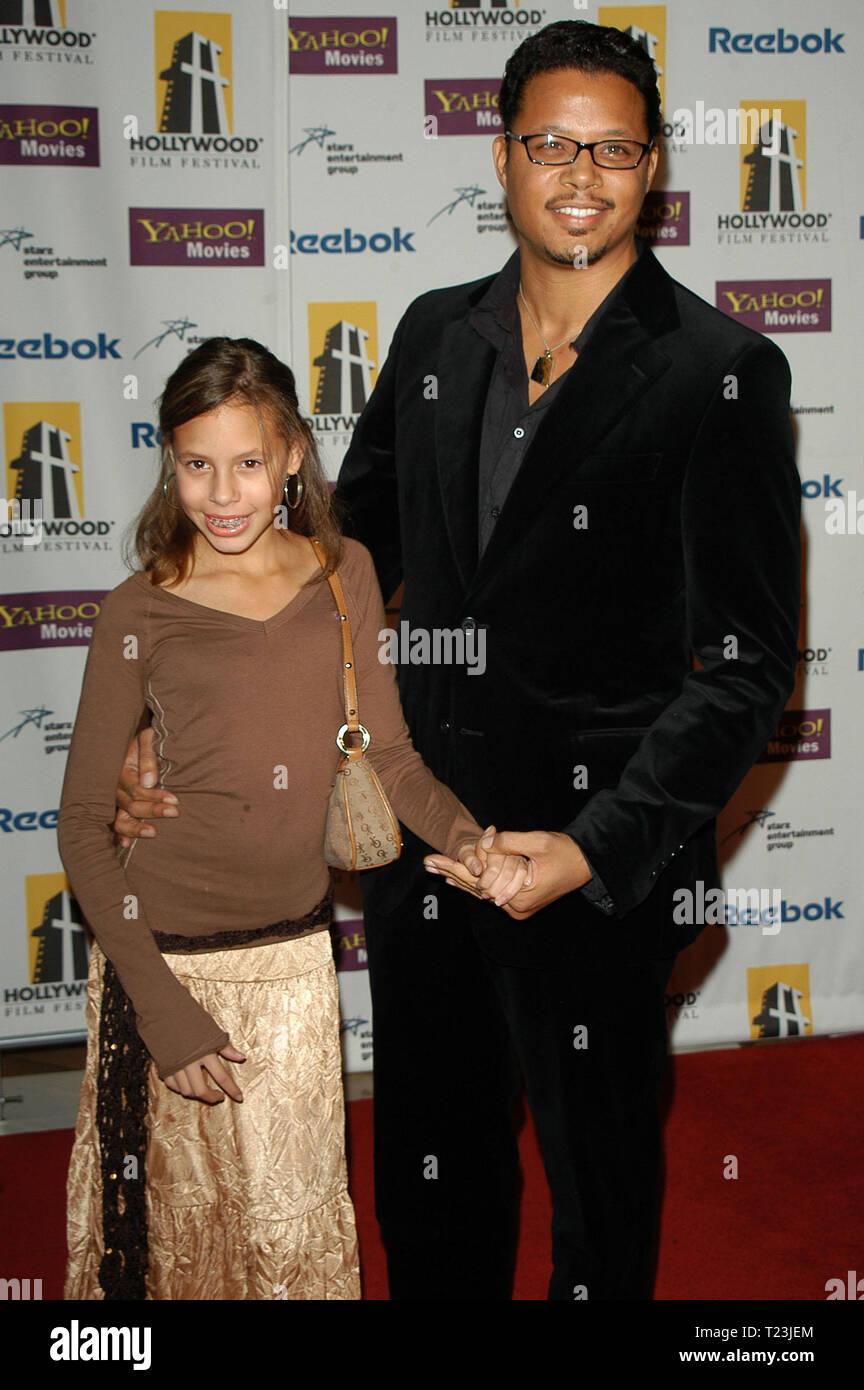 Terrence howard and daughter aubrey howard hires stock photography and