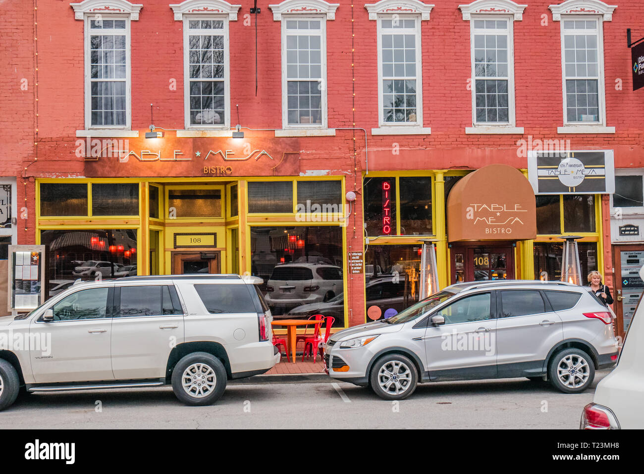 table mesa popular mexican restaurant in bentonville ar Stock Photo - Alamy