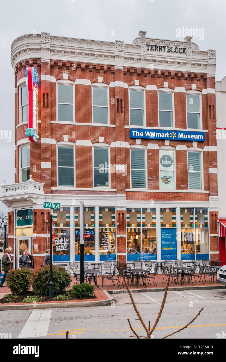 the walmart museum in bentonville arkansas Stock Photo Alamy